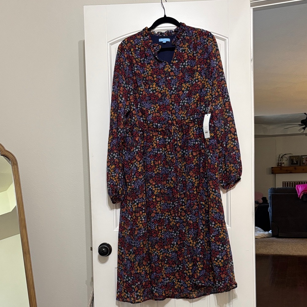 Draper James Floral Long Sleeve Dress